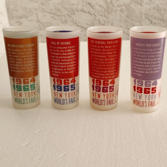 Set of eight New York 1964/65 World's Fair Glasses - Picture 5 of 10